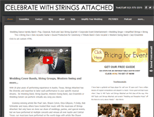 Tablet Screenshot of celebratewithstringsattached.com